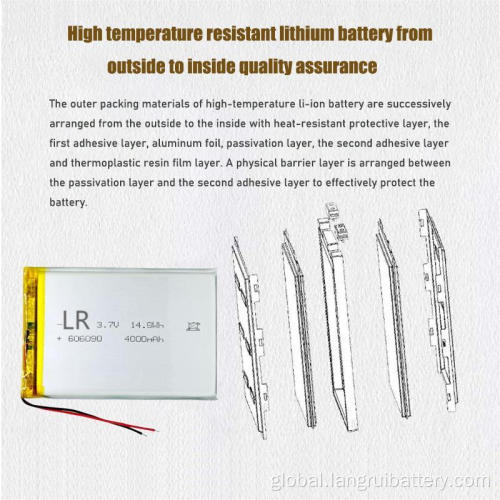 3.7 V Li Polymer Battery Custom 606090 4000mah 5500mah 3.7v Lithium Polymer Battery Lithium Ion Cells Rechargeable Batteries Lipo Batteries Factory